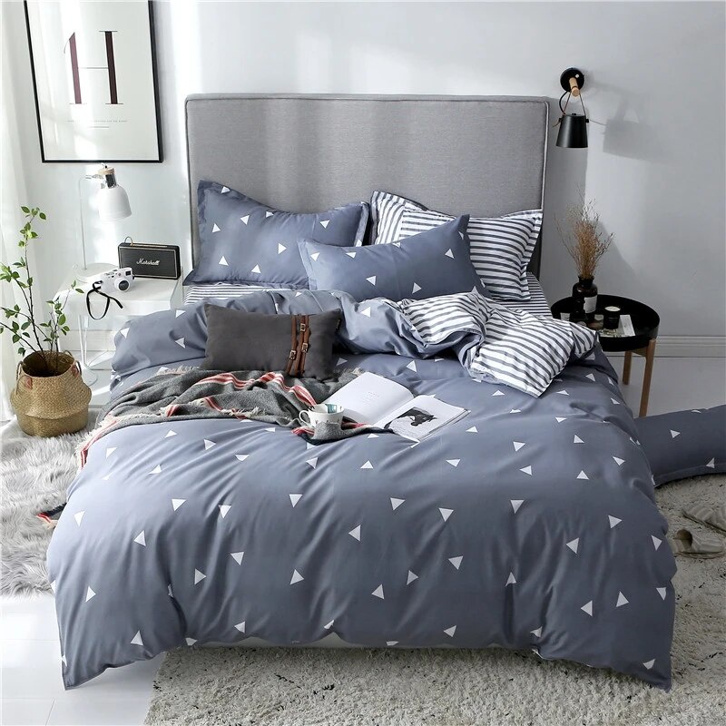 New 1pc Simple Style Duvet Cover Quilt Cover Single Bed Double Queen King Size Qulit Cover For Four 