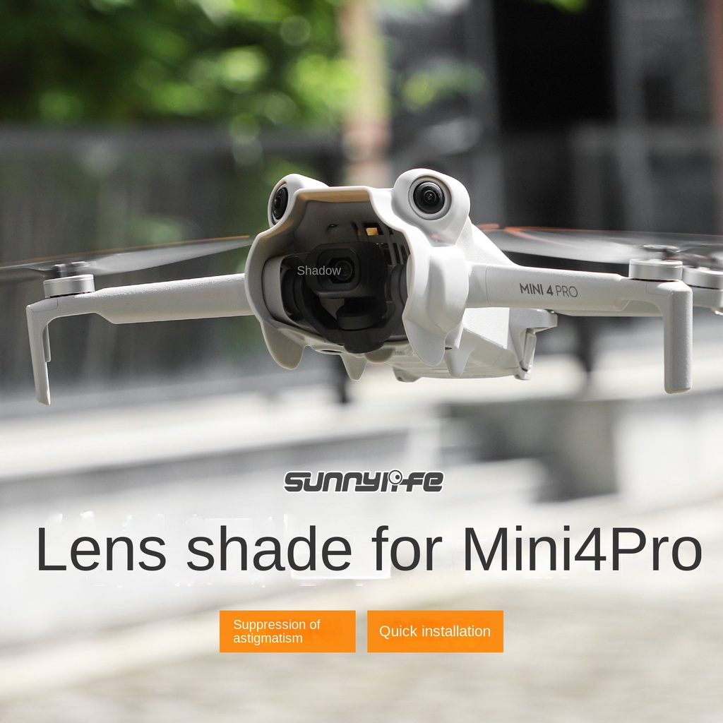 Sunnylife เหมาะสําหรับ DJI Mini 4 Pro เลนส์ฮูดป้องกันศีรษะป้องกันแสงสะท้อนเลนส์บังแดดอุปกรณ์เสริม
