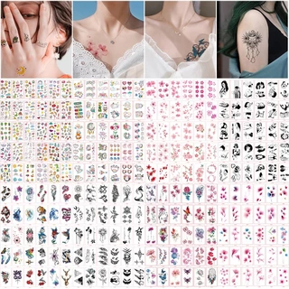 [YU ] สติกเกอร์รอยสักชั่วคราว กันน้ํา ติดทนนาน สไตล์มินิมอล