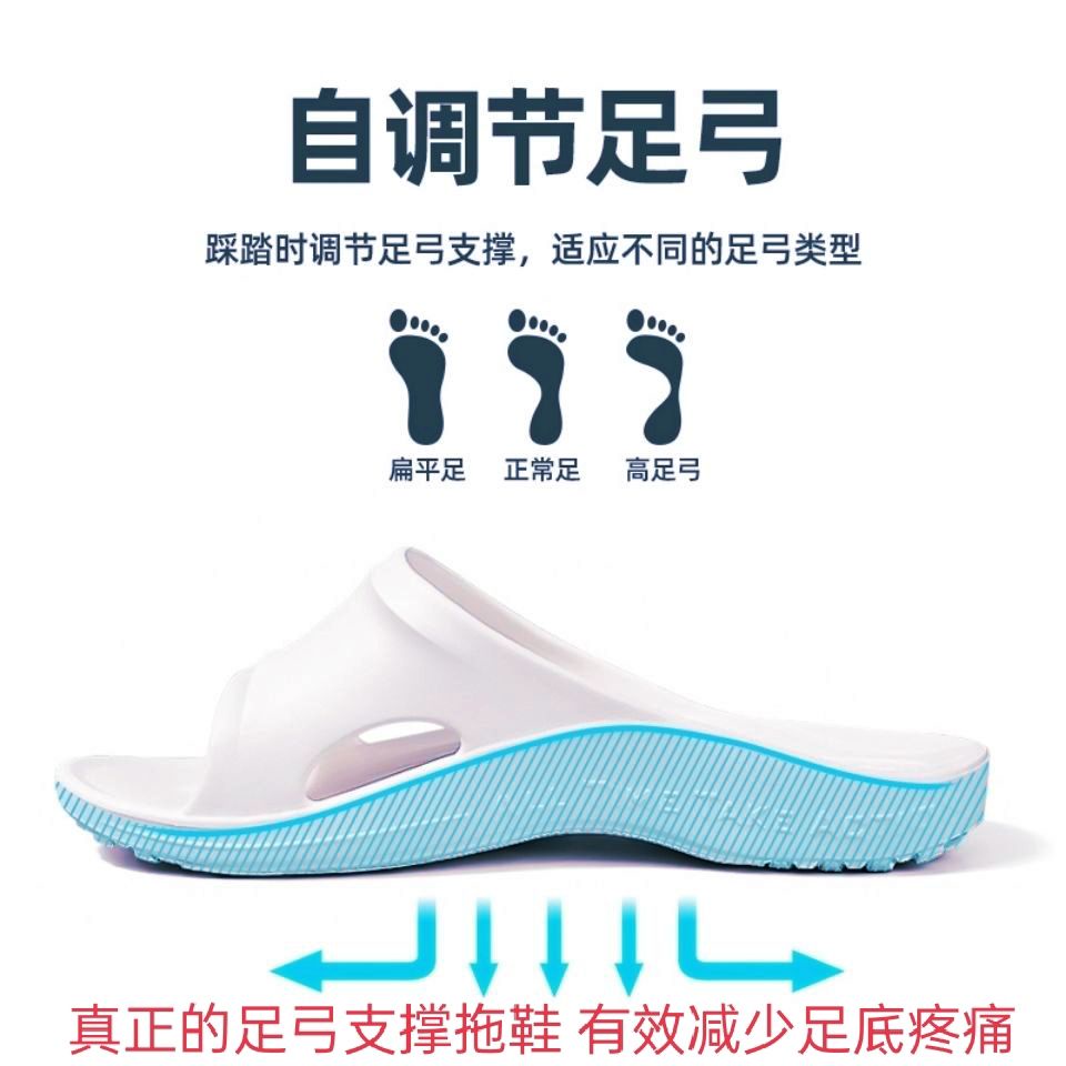 รองเท้าแตะเพื่อสุขภาพ EVA Arch Support สําหรับเท้าแบน นวดแก้ไข Valgus X ขา Plantar Fasciitis พื้นกันลื่น