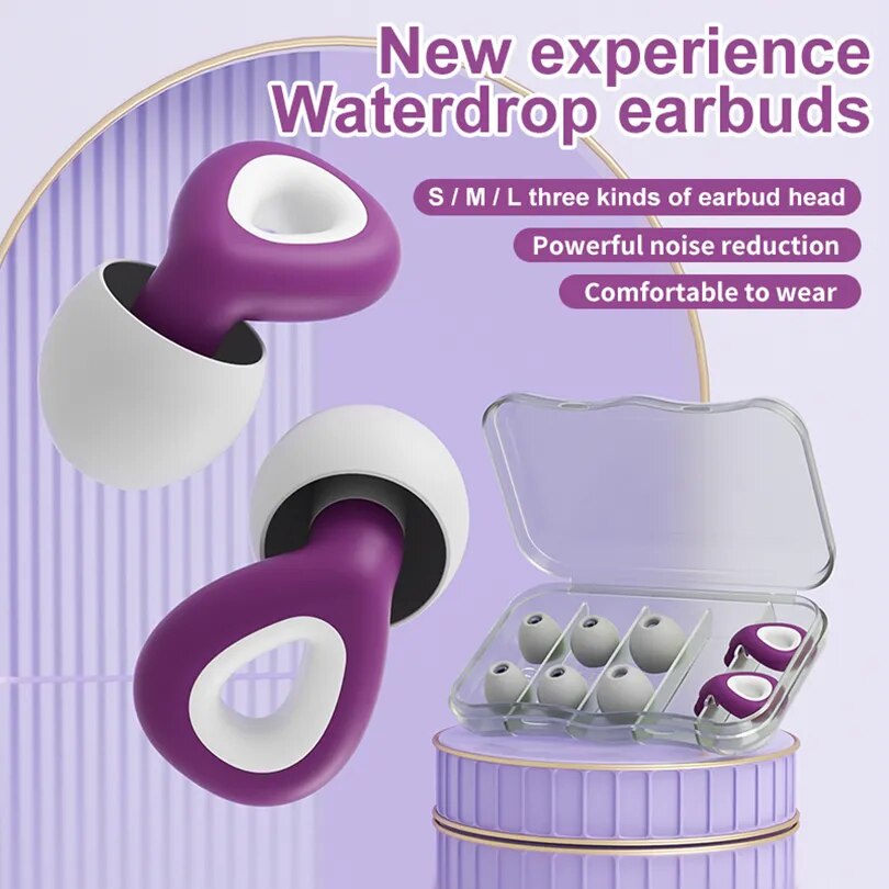1 Set Ear Plugs For Sleeping Tapones Para Dormir Noise Reduction Waterproof Swimming Ear Plug Protec