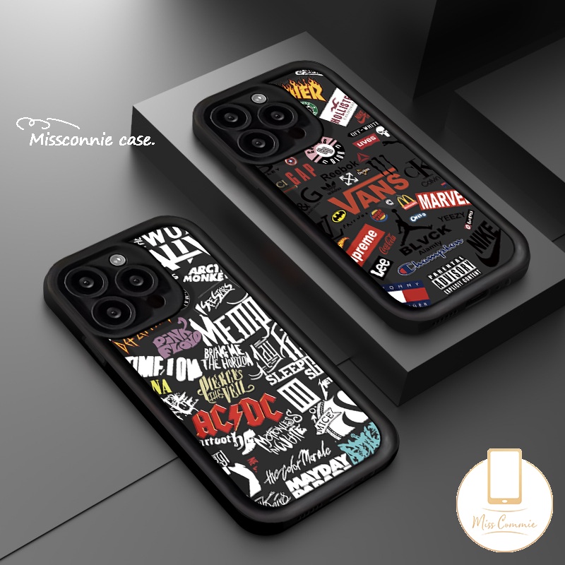 เคสโทรศัพท์มือถือ แบบนิ่ม ลายกราฟฟิตี้ ตัวอักษร Angel Eyes สําหรับ IPhone 11 15 14 12 13 Pro Max 7Plus 15 Pro X XR 8 15 6S 7 6 Plus XS Max SE 2020
