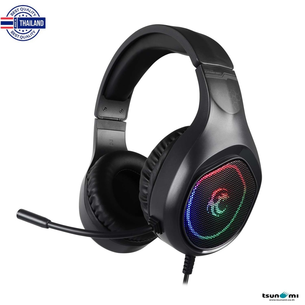 หูฟังเกมมิ่ง Tsunami X2 7.1 RGB Gaming Headphone รัประกันสินค้า 2 year