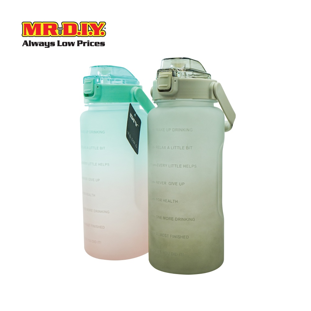 มิสเตอร์.ดี.ไอ.วาย ขวดน้ำ กระบอกน้ำ ขนาด 2 ลิตร พร้อมหลอดดูด