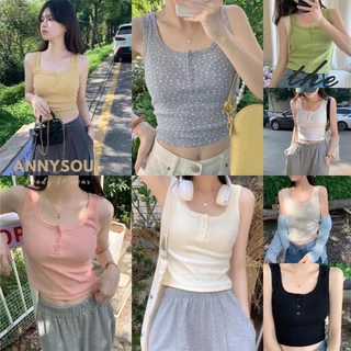 เสื้อกล้ามครอปครึ่งตัว ใส่หน้าร้อน มินิมอล