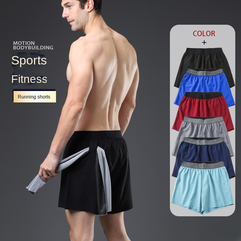 New Sports Shorts Men's Summer Outdoor Fitness Quick-Drying Shorts Running Leisure Cropped Shorts Fa