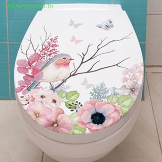 Aaairspecial สติ๊กเกอร์ ลายนก ดอกไม้ หญ้า ลอกออกได้แบบมีกาวในตัว สําหรับตกแต่งหน้าต่างห้องน้ํา TH