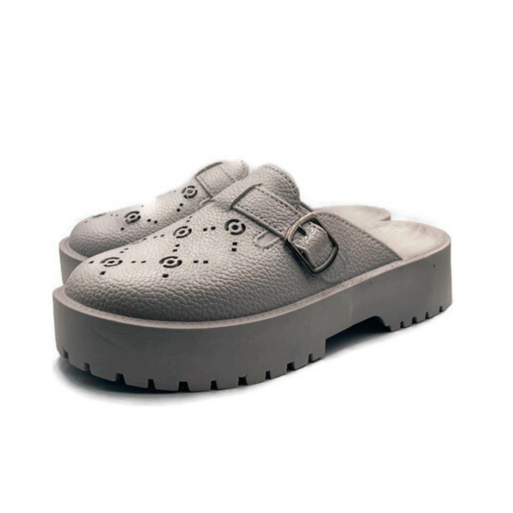 รองเท้าหัวโต Gpatt: Sister Style Loafer 2023 รองเท้าลำลองสไตล์เกาหลี พื้นนุ่ม