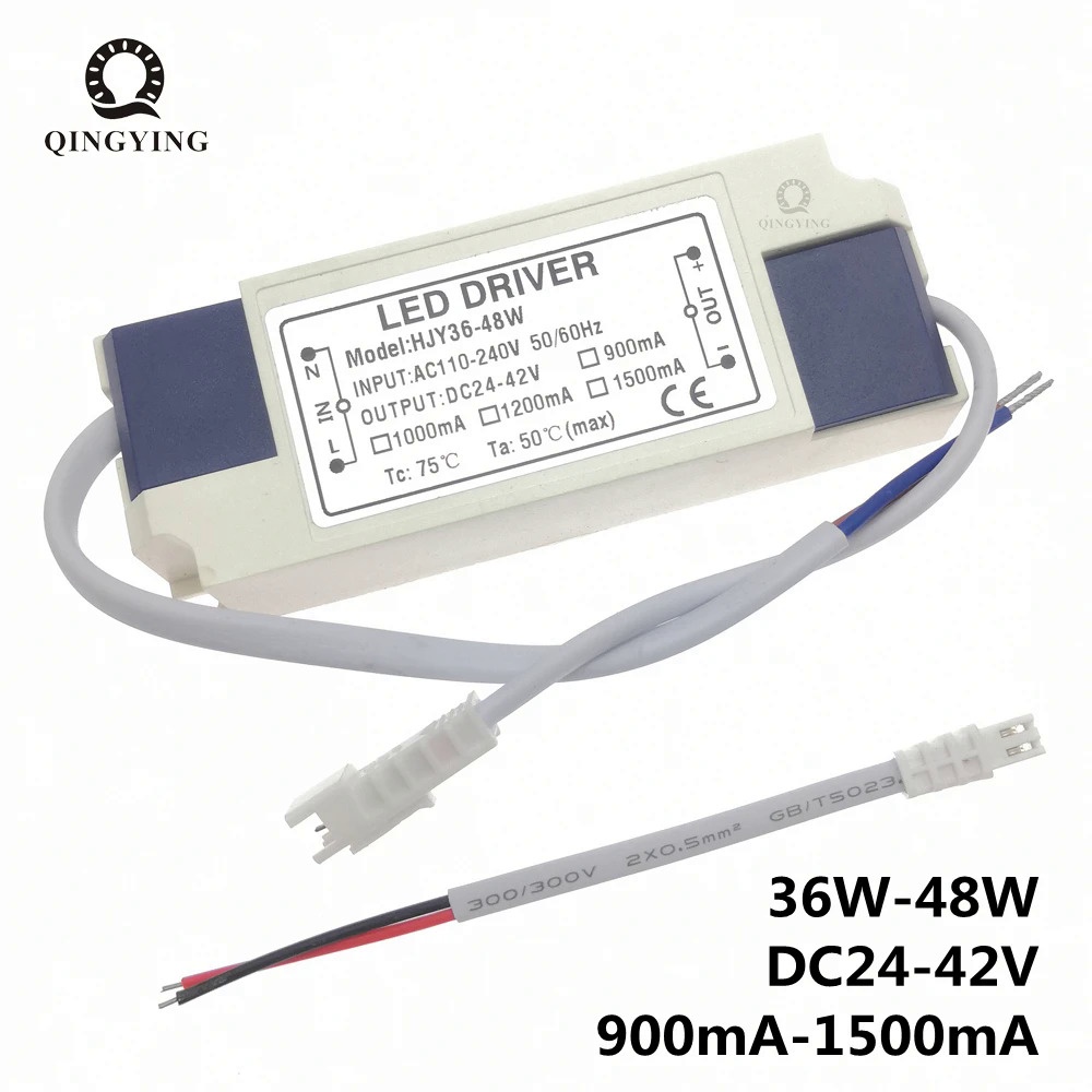 หม้อแปลงพาวเวอร์ซัพพลาย 110V 220V 36W 40W 45W 48W LED DC24-42V 900mA 1000mA 1200mA 1500mA