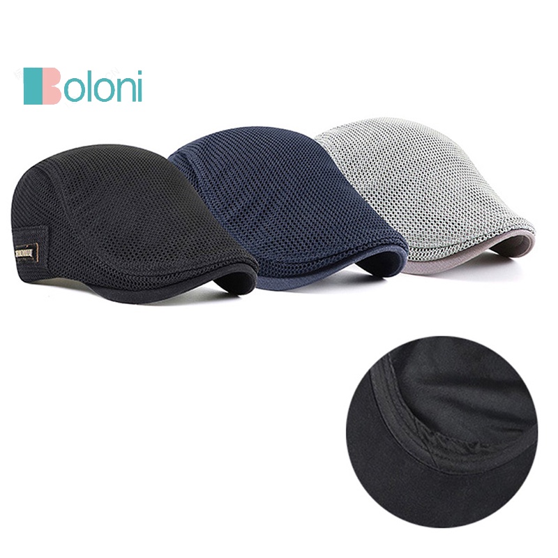 [Boloni] Cbbie Flat Breathable Mesh Newsboy Beret Ivy ใหม่ - รูปที่ 2