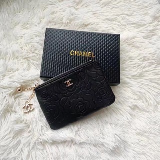 กระเป๋าสตางค์ VIP แต่งซิป ลายคามิเลีย เหมาะกับของขวัญ 2023