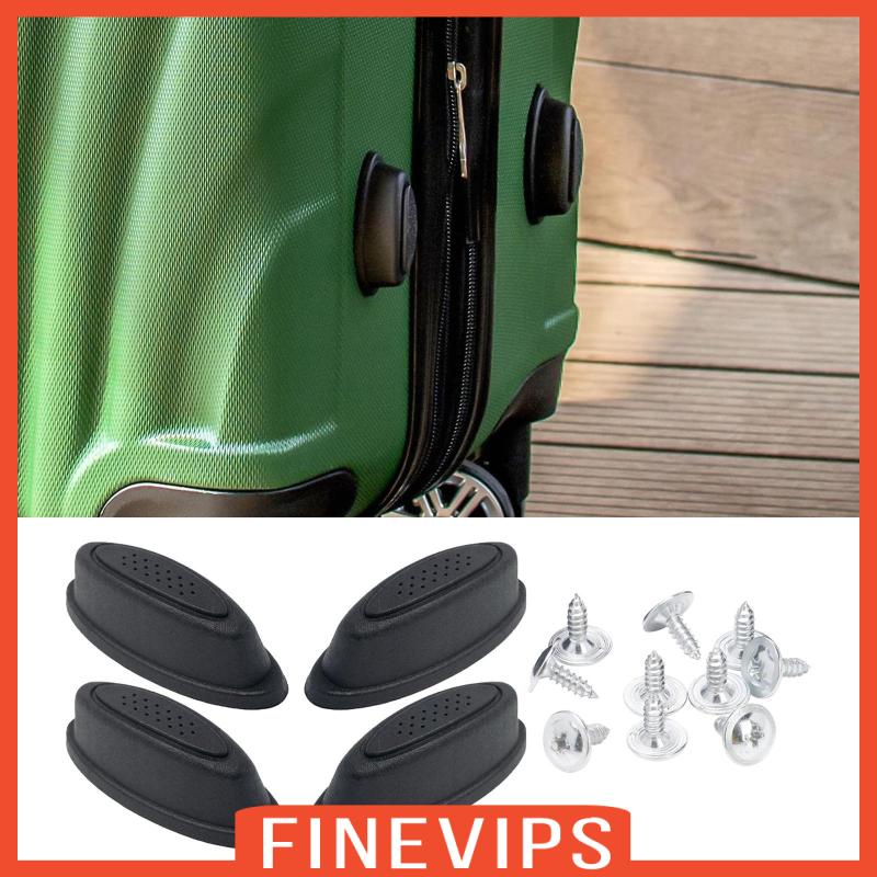 [Finevips] ขาตั้งด้านล่างกระเป๋าเดินทาง / ขายึดด้านข้างกระเป๋าเดินทาง / แผ่นรองพื้นสีดํา ขาตั้งด้านล่างกระเป๋าเดินทาง สําหรับกระเป๋าเดินทางทุกรุ่น