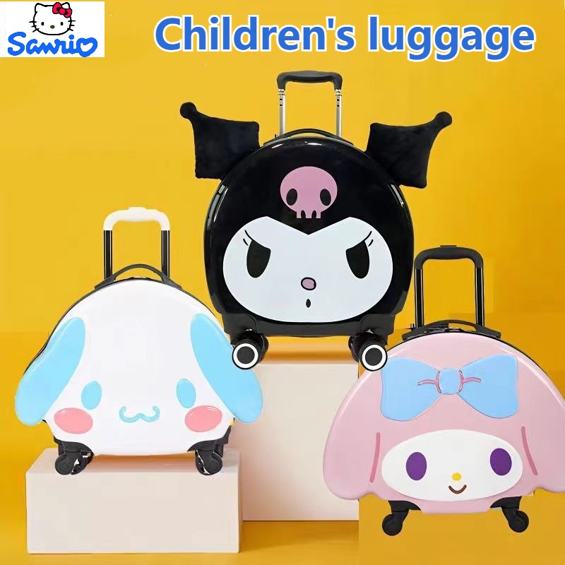 Sanrio Kuromi กระเป๋าเดินทางล้อลาก น้ําหนักเบา ขนาดเล็ก 66.6 ซม. สําหรับเด็กนักเรียน