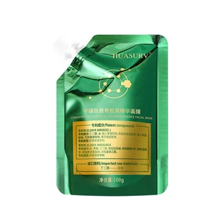 HUASURV มาส์กลอกหน้าทองคำ เรตินอล พิษงู ทองคำ24k เพิ่มความชุ่มชื้น สินค้าใหม่สีเขียว new