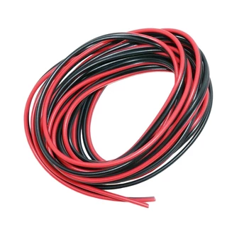 New Alitech สายลำโพง 50 เมตร ทองแดงแท้ 2*0.5 (สีดำ/แดง) speaker cable for Audio/pa/home