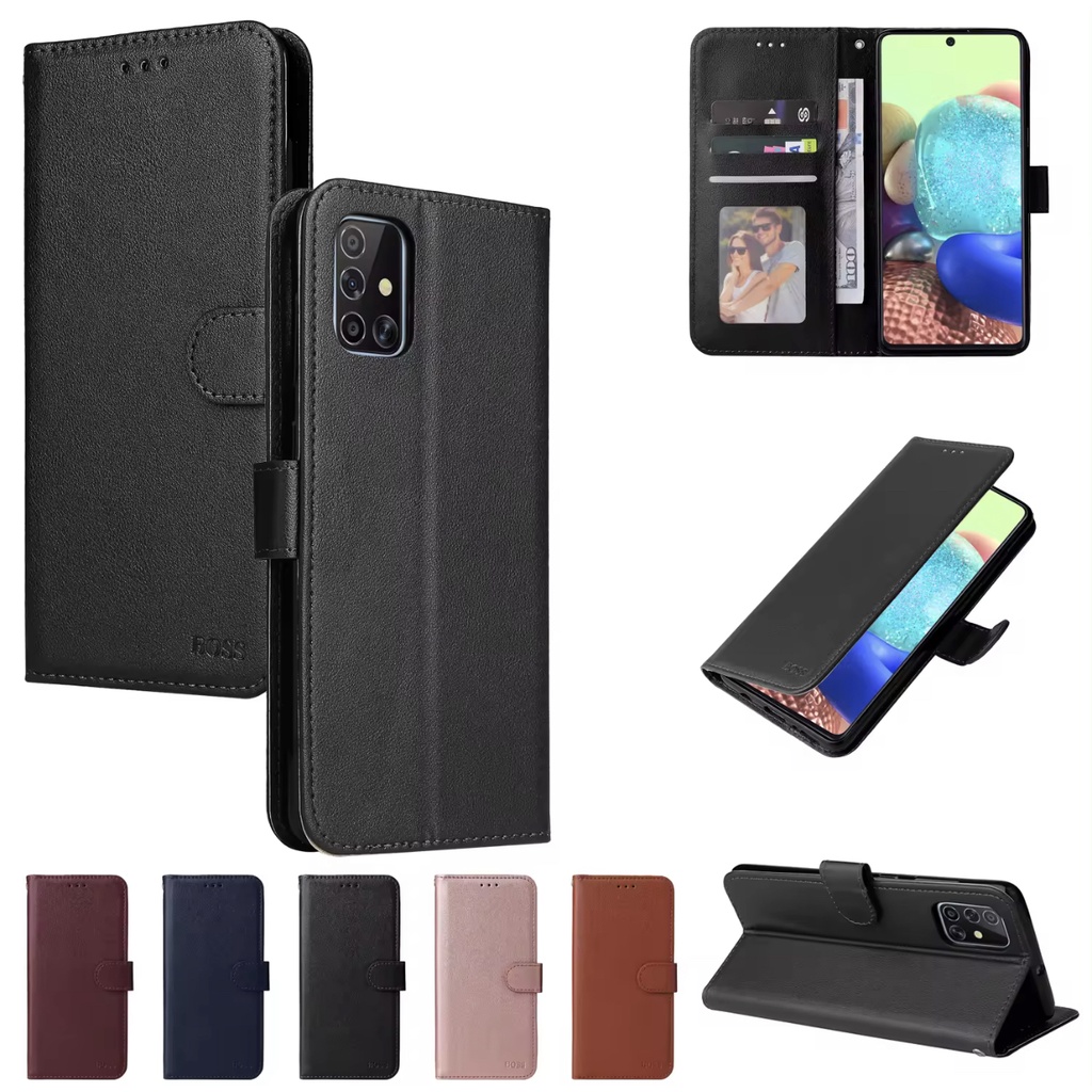 เคสฝาพับหนัง ล็อคได้ สำหรับ OPPO A12 A5S A7 A3S F7 F5 F9 เคสกันกระแทกฝาพับ พร้อมช่องใส่บัตร