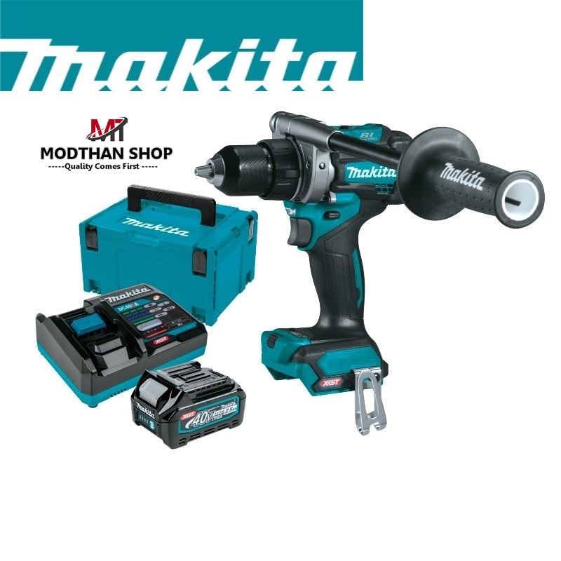 MAKITA DF001GD101 Combo Set : สว่านเจาะไร้สาย 40Vmax + แบต 2.5Ah + แท่นชาร์จ + กล่อง MAKPAC Type 3