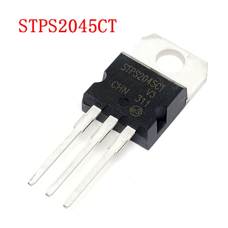 10 ชิ้น STPS2045CT TO-220 STPS2045C TO220 45V 20A STPS2045 ใหม่เดิม