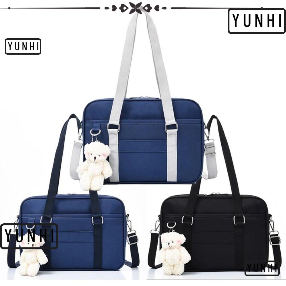 Yunhi กระเป๋านักเรียนญี่ปุ่น ไนลอนคอสเพลย์ JK โลลิต้า กระเป๋าสะพายไหล่ อะนิเมะ อุปกรณ์ประกอบฉาก กระเป๋าเอกสาร