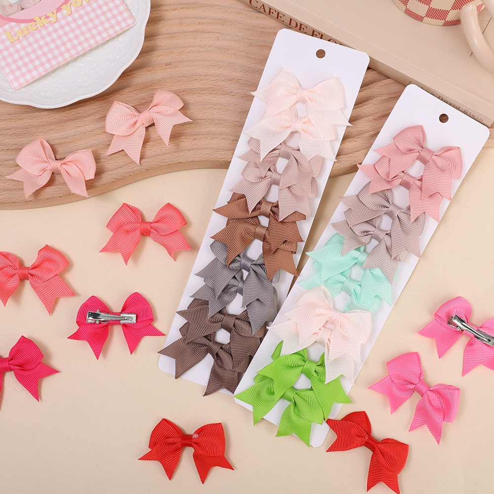 ผู้หญิง แฟชั่นเกาหลี ริบบิ้น โบว์ กิ๊บสูท / สาวหวาน สีลูกกวาด โบ ปิ่นปักผม ขนาดเล็ก / เครื่องประดับผมยอดนิยม / เด็กน่ารัก ซาติน เดคโค กิ๊บติดผม