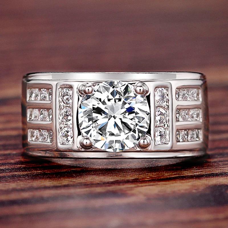 925 เงินสเตอร์ลิงแฟชั่นโมเดิร์น Cubic Zirconia แหวนแต่งงานสําหรับผู้หญิงคุณภาพสูงเงินสีหมั้น Bands อุปกรณ์เสริมเครื่องประดับใหม่