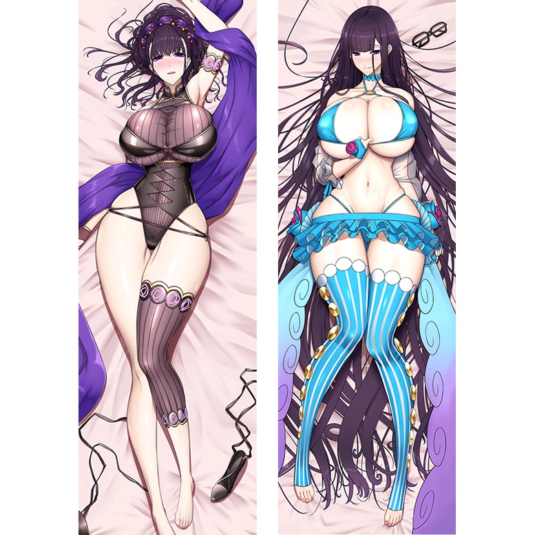 ปลอกหมอนอิง พิมพ์ลาย Murasaki Shikibu Dakimakura Waifu 2 ด้าน ของขวัญ สําหรับกอด