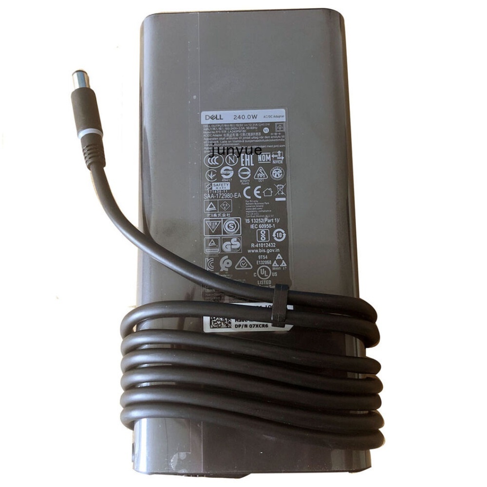 Dell 240W Charger 19.5V 12.31A อะแดปเตอร์ไฟ AC สําหรับ Alienware M15X M17X X51 R2 X51 R3 G7 G15 M460