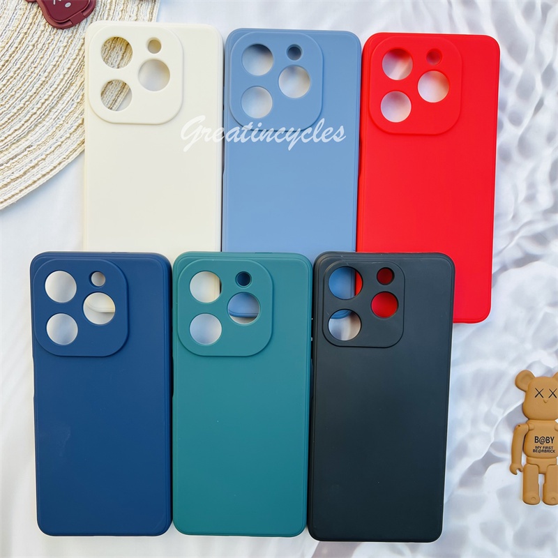 Tecno Spark 20C BG7 /Spark 20 KJ5 /Spark 20 Pro KJ6 เคสโทรศัพท์ สีลูกกวาด เคลือบด้าน นิ่ม ซิลิโคนเหล