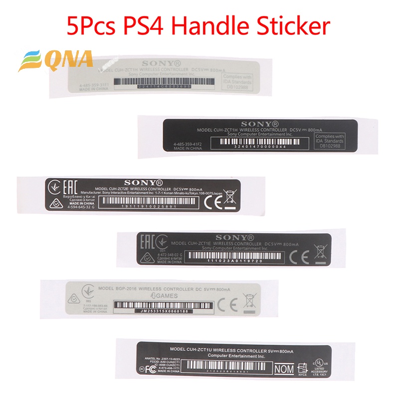 [QNA] สติกเกอร์ฉลากบาร์โค้ด PS4 สําหรับติดตกแต่งจอยเกม 5 ชิ้น