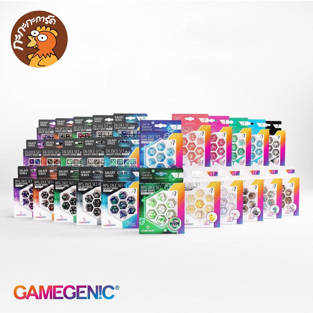 Gamegenic - Dice Set - RPG / D6 12 mm ลูกเต๋า สำหรับ การ์ดเกม บอร์ดเกม RPG D&D