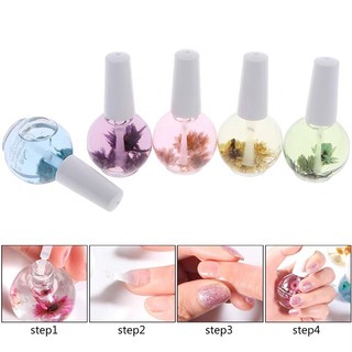 ออยล์ ดอกไม้ ขวดกลม 15ml ออยบำรุงเล็บ และหนัง กลิ่น ธรรมชาติ ออยบำรุงเล็บขวดใหญ่ ออย น้ำมันบำรุงเล็บ
