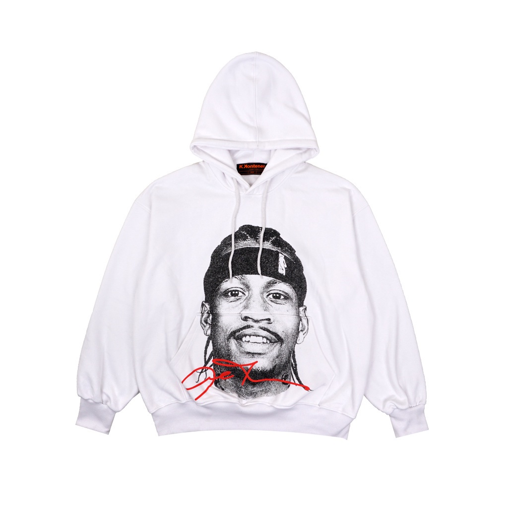KONTIER ALLEN IVERSON OVERSIZE HOODIE สีขาว