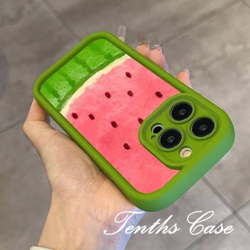 เคสป้องกันโทรศัพท์มือถือ TPU แบบนิ่ม ลายแตงโม สําหรับ Samsung A72 A55 A35 A15 A25 A05 A05s A14 A34 A