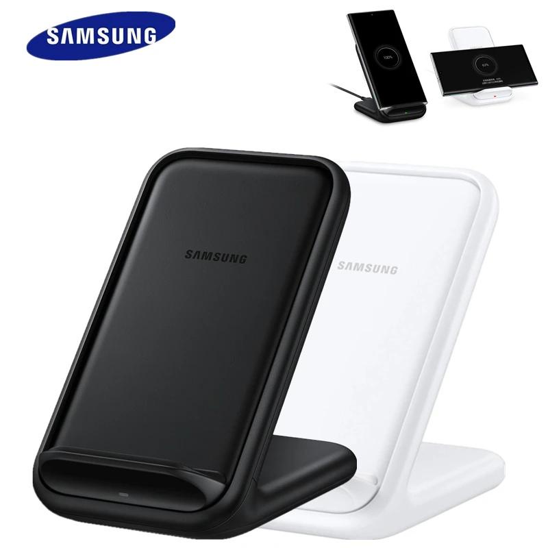 แท้ ที่ชาร์จไร้สาย แบบชาร์จเร็ว สําหรับ Samsung Galaxy S21 S20 Ultra S10 S9 S8 Plus Note20 iPhone 11 Qi Stand EP-N5200