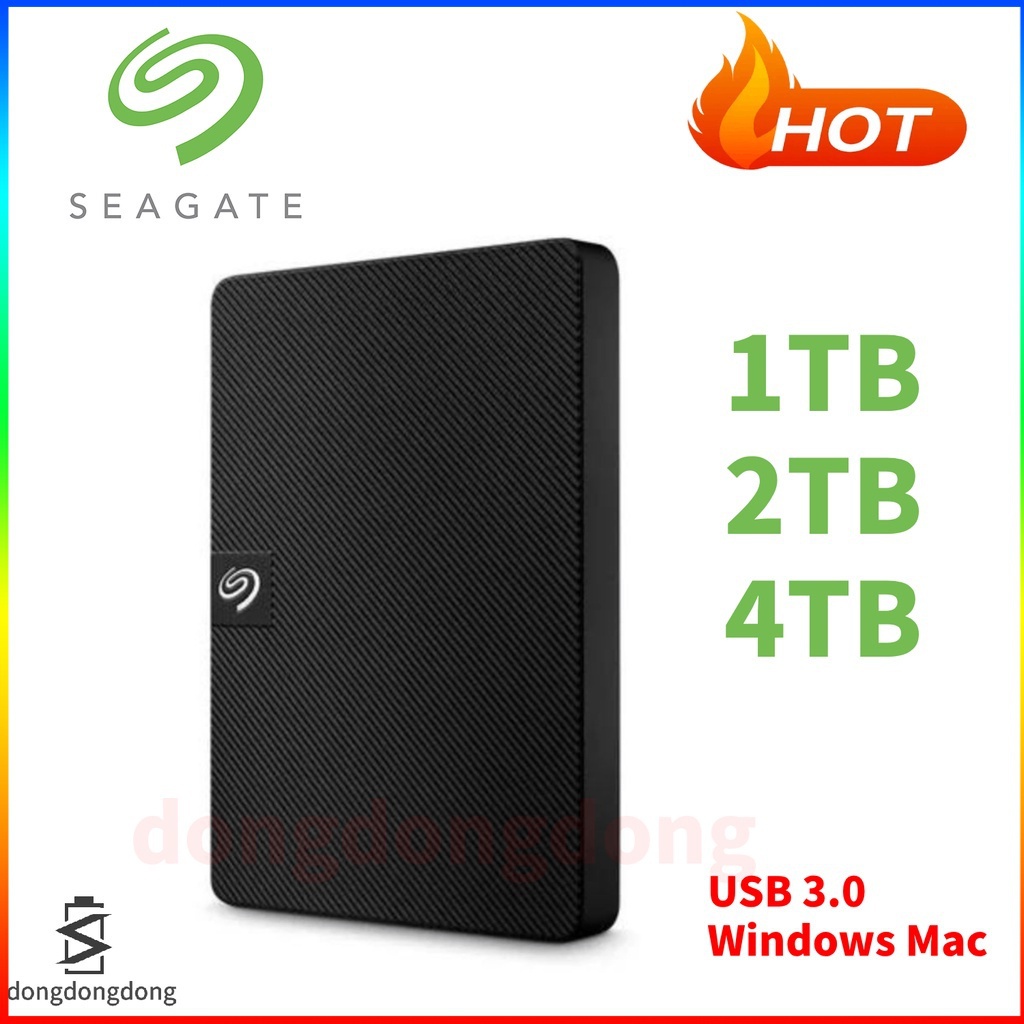 Seagate ฮาร์ดไดรฟ์ภายนอก 4TB 2T 1T 2.5 นิ้ว USB 3.0 512G STKM2000400 500g Hdd Usb 3.0