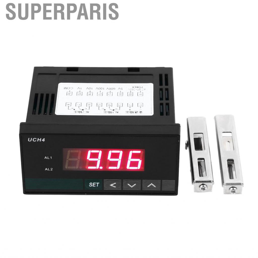 Superparis Digital Voltmeter AC DC Voltage Tester Meter 85‑260V Input 2 Way Relay Output Volt for Machine