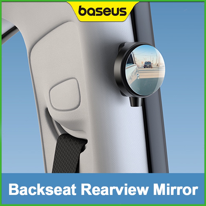 Baseus กระจกมองหลังรถยนต์ ทรงกลม เพื่อความปลอดภัย สําหรับรถยนต์