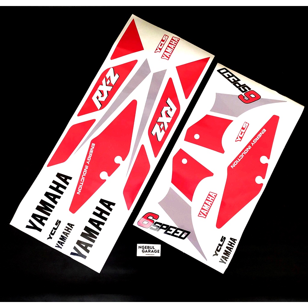 MERAH สติ๊กเกอร์ RED WHITE RXZ Millennium Marlboro MALAYASIA YAMAHA PREMIUM