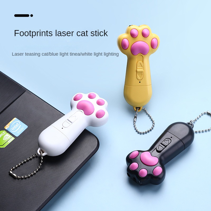 ของเล่นแมวเลเซอร์ชาร์จ USB มัลติฟังก์ชั่น ตัวชี้เลเซอร์ ของขวัญแมว