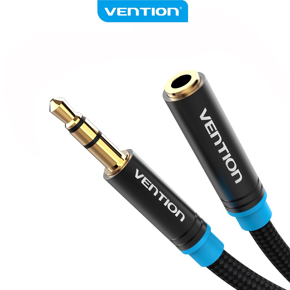 Vention อะแดปเตอร์ขยายสายเคเบิ้ลเสียง ตัวผู้ เป็นตัวเมีย 3.5 มม.