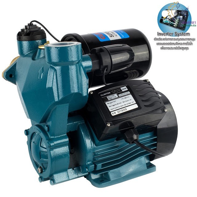 [ราคาถูก]🔩 CLINTON ปั๊มน้ำอัตโนมัติ แรงดันน้ำคงที่ 1.5 นิ้ว 1,100 วัตต์
