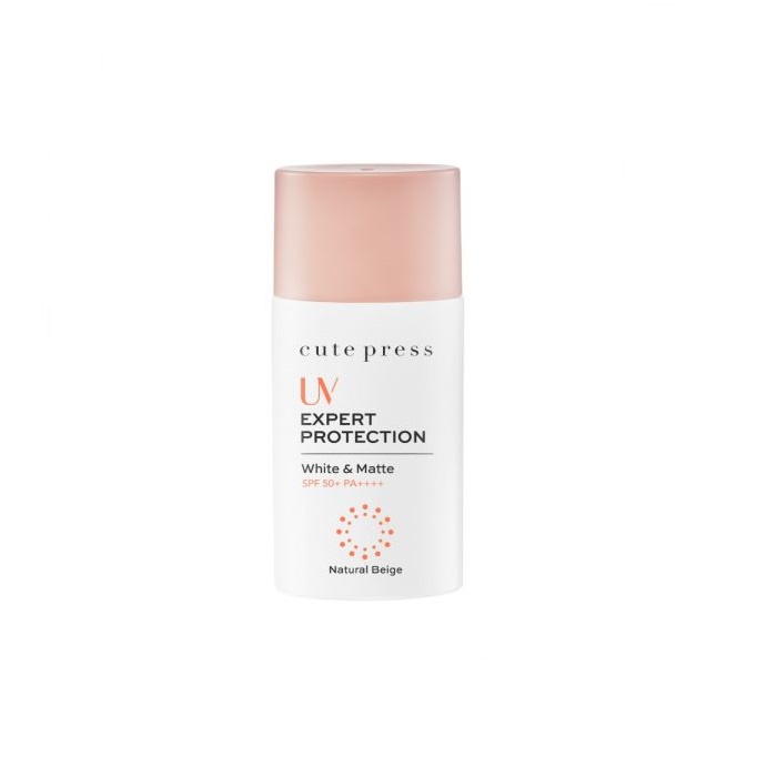 ของแท้·ส่งด่วน·ถูก Cute Press UV Expert Protection White & Matte Sunscreen SPF 50+ PA++++ #7490x : ครีมกันแดด dayse
