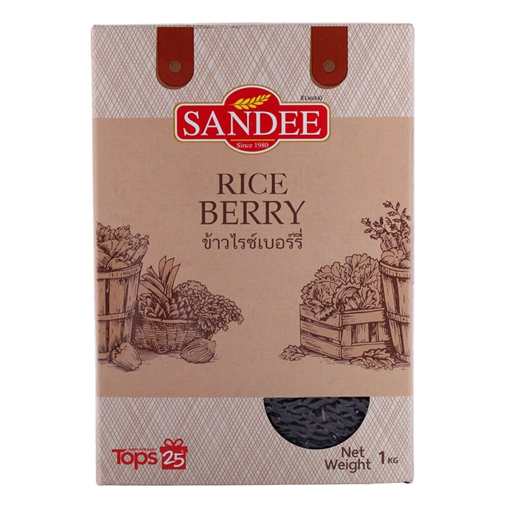 แสนดี ข้าวไรซ์เบอร์รี่ 1 กก. Sandee Riceberry Rice 1 kg.