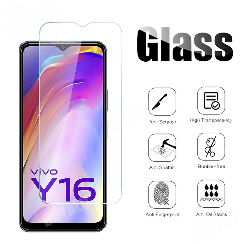 ฟิล์มกระจกนิรภัยกันรอยหน้าจอ 2.5D 9H สําหรับ VIVO Y27s Y17s Y27 Y36 Y02T Y02A Y16 Y35 Y02s Y02 Y22s 