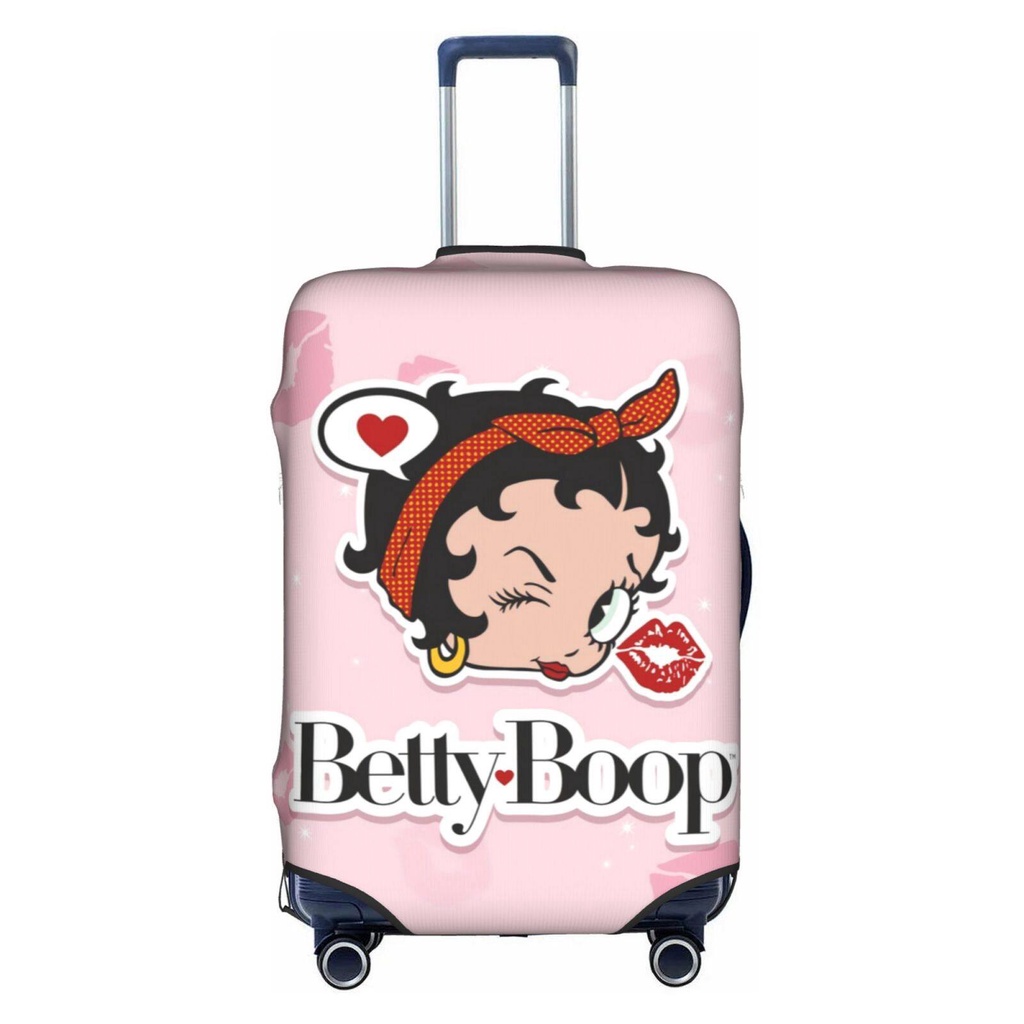Betty Boop ผ้าคลุมกระเป๋าเดินทาง แบบยืดหยุ่น ซักทําความสะอาดได้ สําหรับ 18-32 นิ้ว