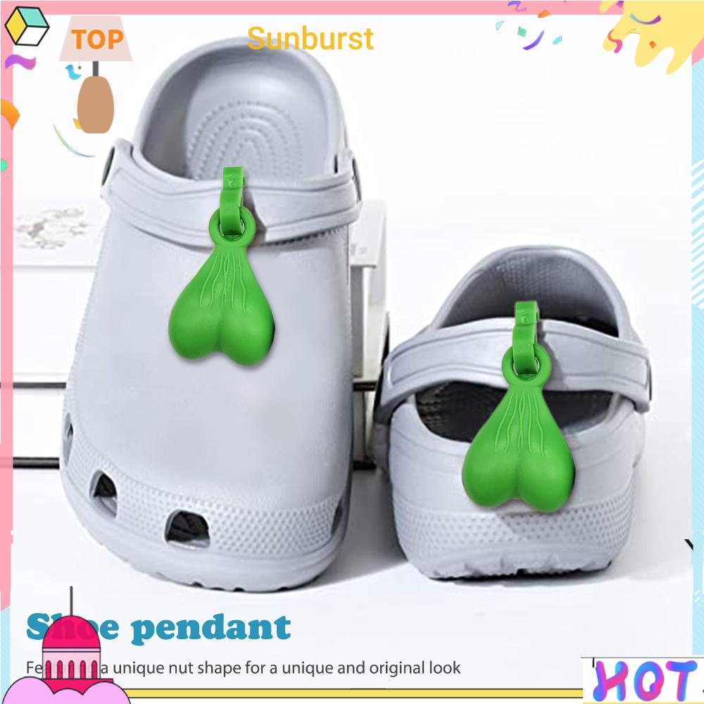 [Sunburst11.th] จี้น็อตพลาสติก รูปลูกบอล สําหรับแขวนรองเท้า 1 คู่