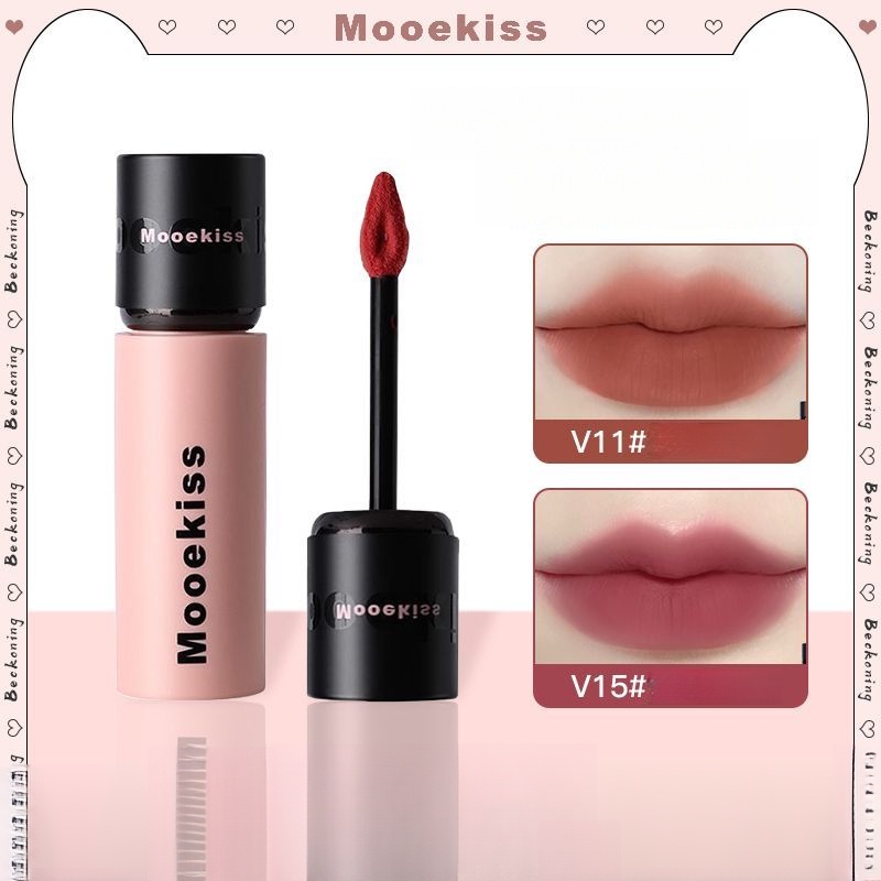 Mooekiss ลิปสติกเนื้อแมทที่ติดทนนานและไม่ซีดจาง