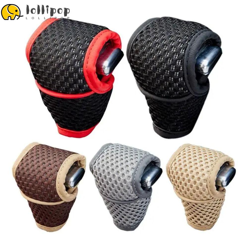 Lollipo1 ปลอกหุ้มหัวเกียร์รถยนต์ กันลื่น ระบายอากาศ สีพื้น สําหรับรถบรรทุก SUV
