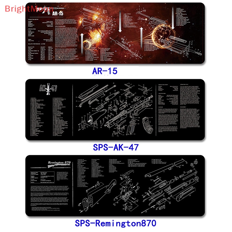 Brightmoon แผ่นทําความสะอาดปืนไรเฟิล สําหรับ AR15 AK47 Glock colt1911 SIG SAUER P320 M92 1 ชิ้น