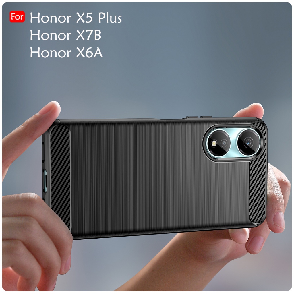 Huawei Honor X7B Honor X6A Honor X5 Plus X5+ Hairline Back Case Cover TPU Silicone Soft Casing